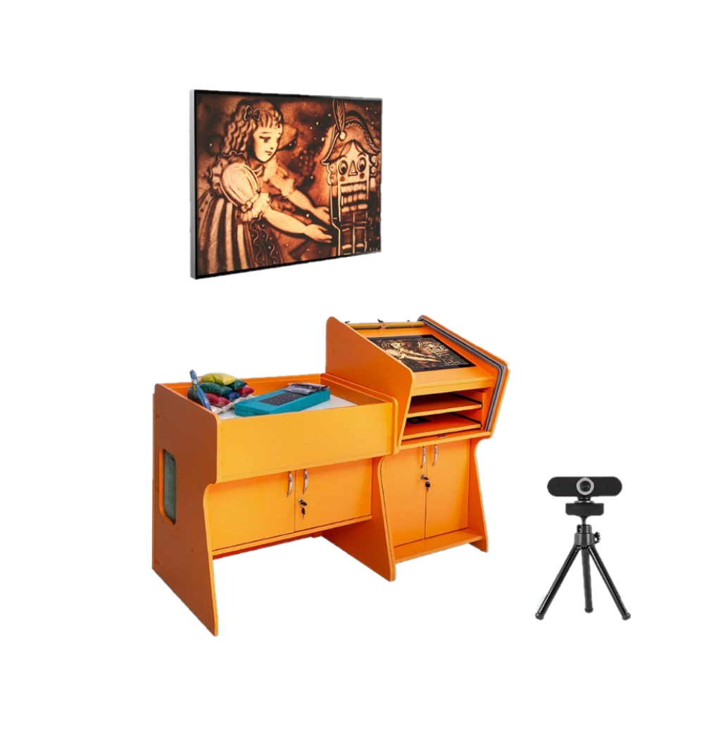 Интерактивный световой песочный комплекс с системой видеоотображения