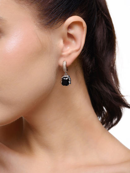 Серьги "Lollipops" Black Silver