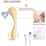 Желтый вибратор Magic Motion Bobi с вакуумной стимуляцией (Цвет: желтый)