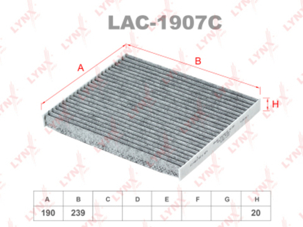 Фильтр салонный LYNX LAC-1907C