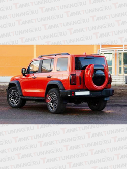 Бокс запасного колеса BRM оранжевый для Tank300