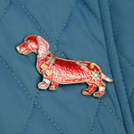 Брошь Shadore Такса XZ0711.9 R/G