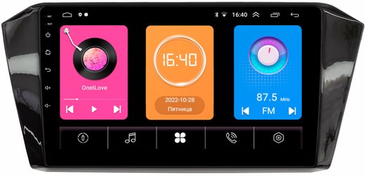 Магнитола для Volkswagen Passat 2015+ (без штатного усилителя) - OEM GT10-2758 на Android 10, 2Гб-16Гб