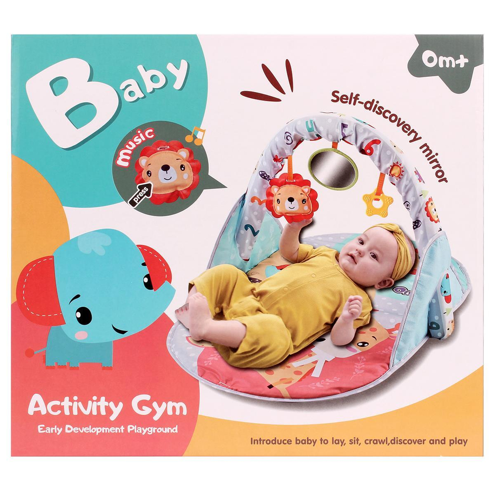 Развивающий игровой коврик, 3 игрушки, сумка