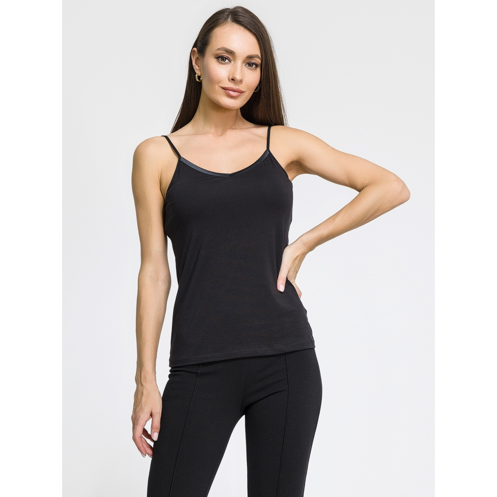 Женская майка черная OROBLU Perfect Line VOBT01674