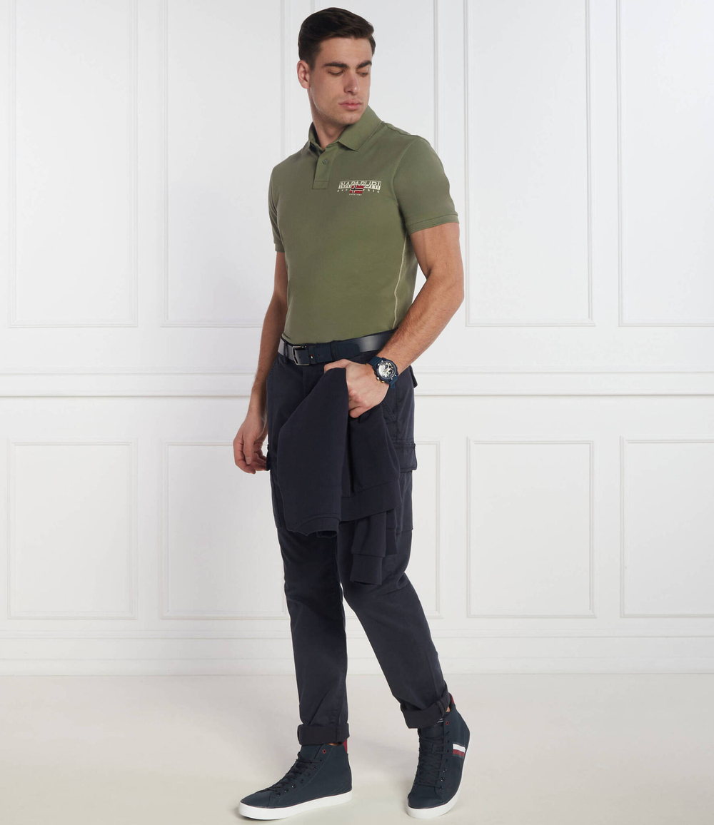 Поло E-AYLMER Napapijri - зеленый(NP0A4HTN)