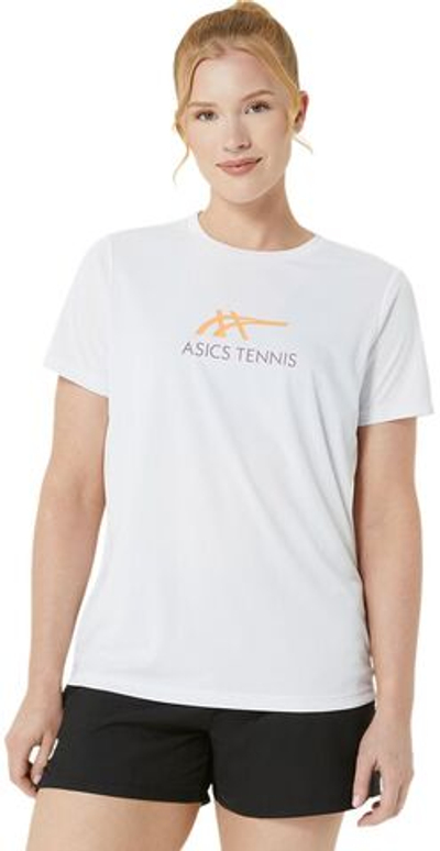 Женская теннисная футболка Asics Court Tennis Graphic - White