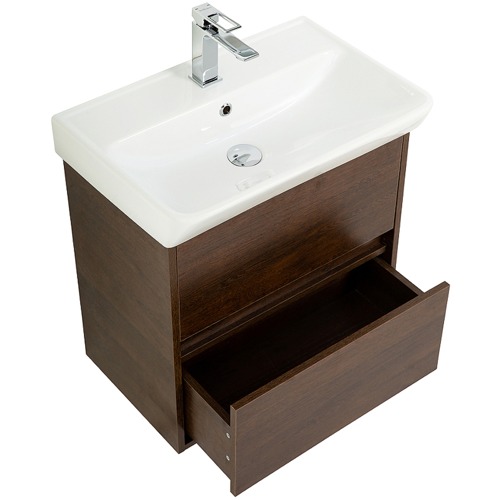 Тумба под раковину BelBagno Neon 60 NEON-600-2C-SO-RS подвесная Rovere Scuro