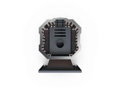 Банная печь Душа- 15 Сетка Ремейк Закрытая Каменка панорама 8мм