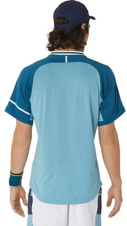 Мужское теннисное поло Asics Match Polo - Бирюзовый