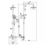 ДУШЕВАЯ СИСТЕМА ODRA С ТЕРМОСТАТОМ