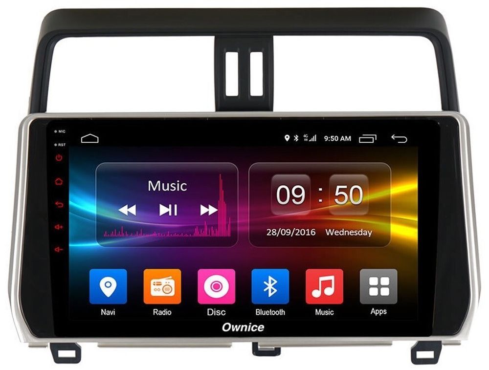 Магнитола Toyota Land Cruiser Prado 150 2017-2023 - Carmedia OL-1680 IPS, Android 10, 8 ядер (TS18), 4G SIM-слот