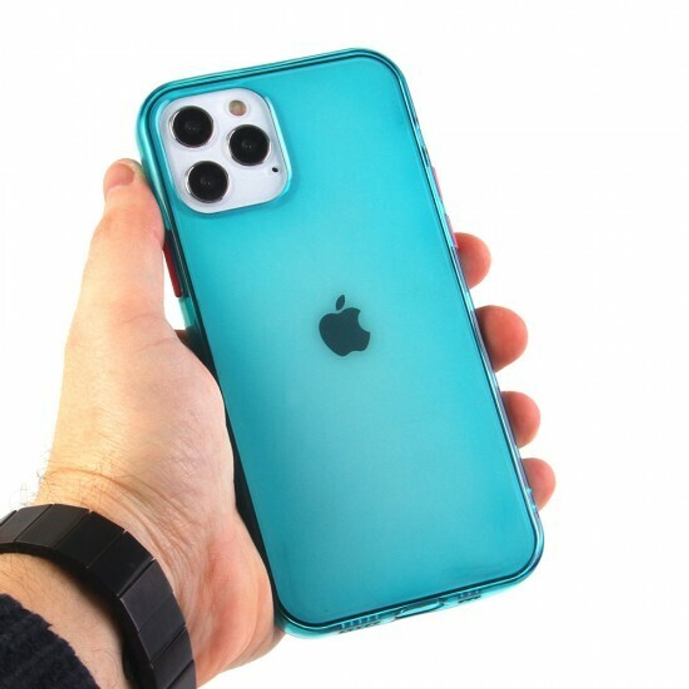 Чехол ТПУ Неон для iPhone 12 Pro, 011744 Бирюзовый
