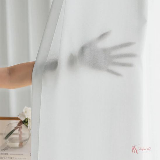 Тюль креп-шифон (Голубой)