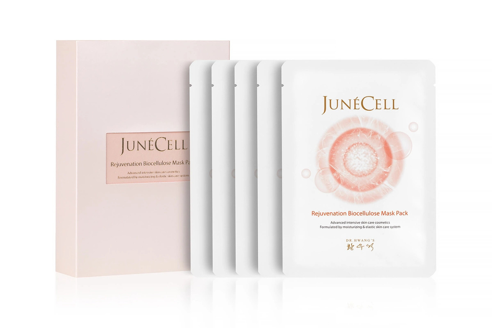 JunéCell Биоцеллюлозная маска в наборе Rejuvenation Biocellulose Mask Pack, 28g*5EA