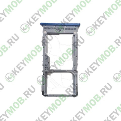 Контейнер SIM для телефона Xiaomi Redmi Note 6 pro, синий