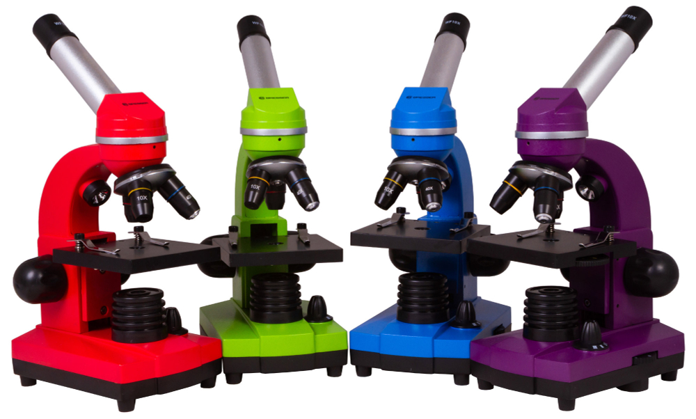 Микроскоп Bresser Junior Biolux SEL 40–1600x, фиолетовый