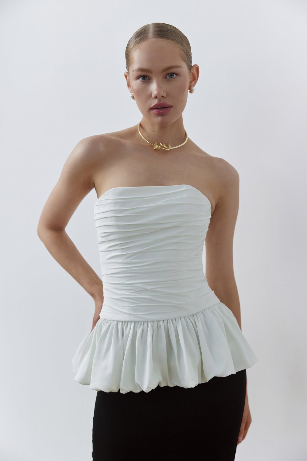 Корсет с драпировкой