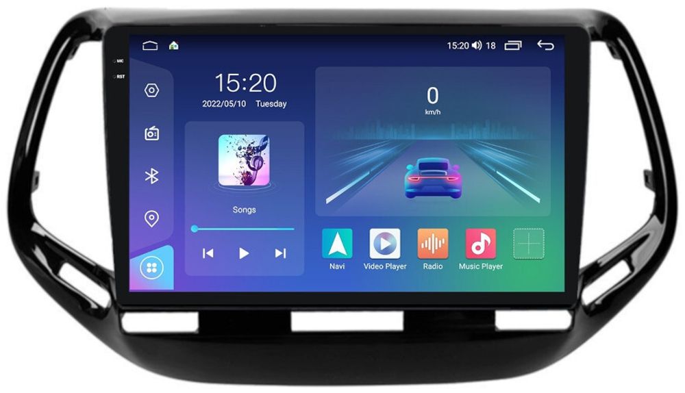 Магнитола для Jeep Compass 2016+ - Parafar PF997U2K на Android 13, QLED+2K, ТОП процессор, 8Гб+128Гб, CarPlay, 4G SIM-слот