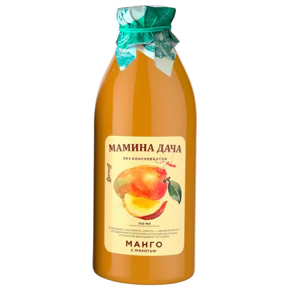 Сок Мамина дача Манго с мякотью 750 мл