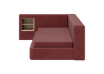 Диван-кровать Cube c нишей M (бордовый FiberGuardе)