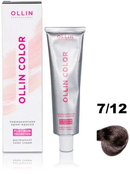 OLLIN COLOR Platinum Collection 7/12 100 мл Перманентная крем-краска для волос