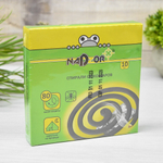Спирали от комаров малодымные без запаха (зеленые, черные микс) 10шт Nadzor