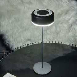 ULM-D950 3W-3000-6500K-DIM IP54 BLACK Светильник настольный светодиодный беспроводной. Встроенный аккумулятор 2200mAh. Диммер. Черный. TM Uniel