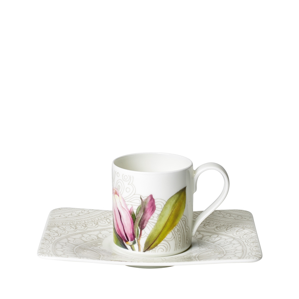 Villeroy & Boch Чашка с блюдцем Quinsai Garden 80 мл для эспрессо 10-4380-1420+10-4380-1430