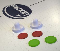 Аэрохоккей «Superior» 7 ф со столешницей, в комплекте аксессуары (221 x 120 x 82 см,мореный дуб)