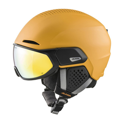 Зимний Шлем ALPINA Alto Q-Lite Burned-Yellow Matt (см:51-55)