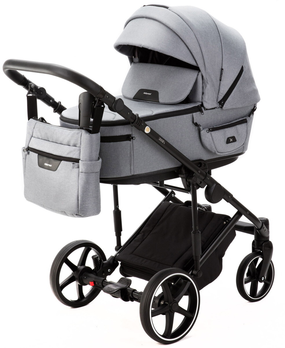 Детская коляска Adamex Zico New 2 в 1 ZN-TK60 TIP (СЕРЫЙ)