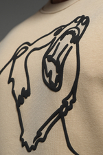 8535 Мужской свитшот оверсайз