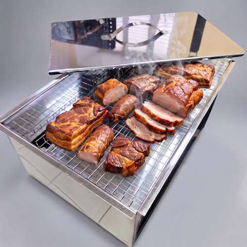 Коптильня из нержавеющей стали 250х400х150 с задвижной крышкой