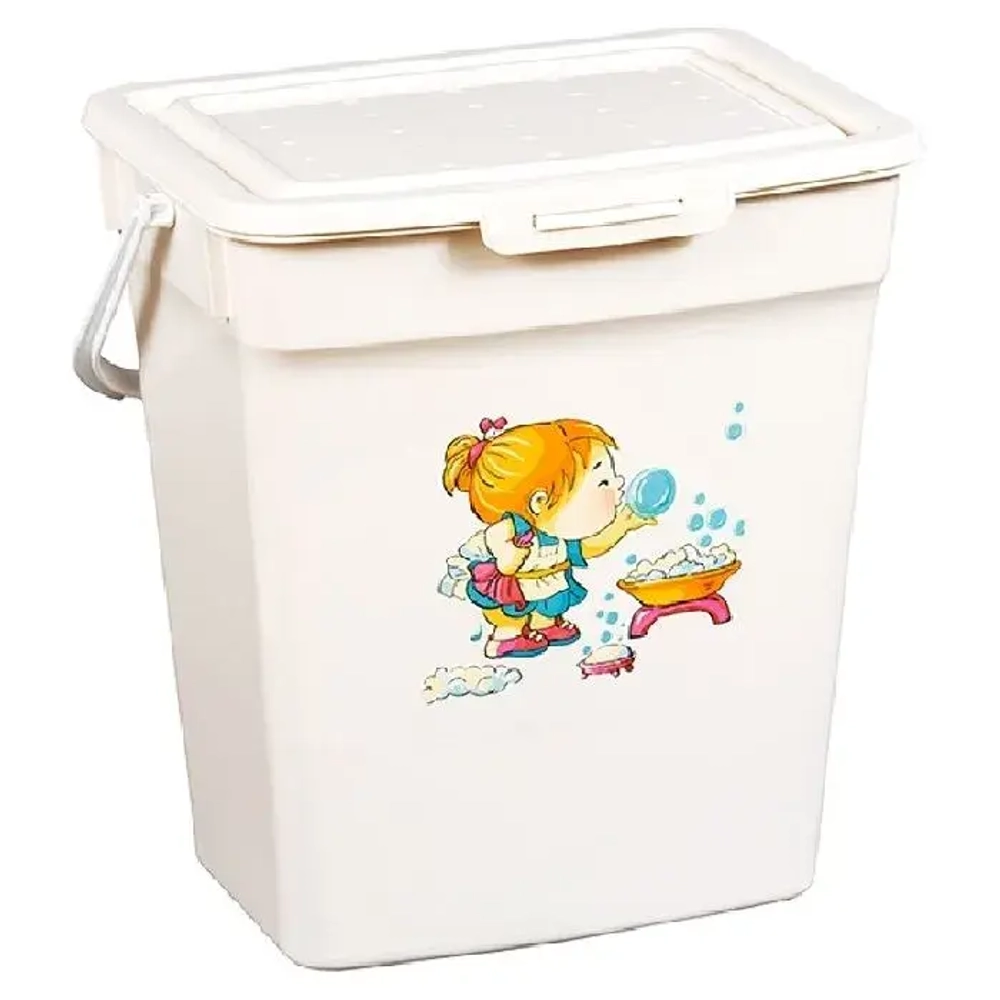 Ведро для порошка 9л (Слоновая кость) (комплект 30 шт)