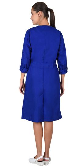 Халат женский "Сириус-Комфорт" (василек/белый)