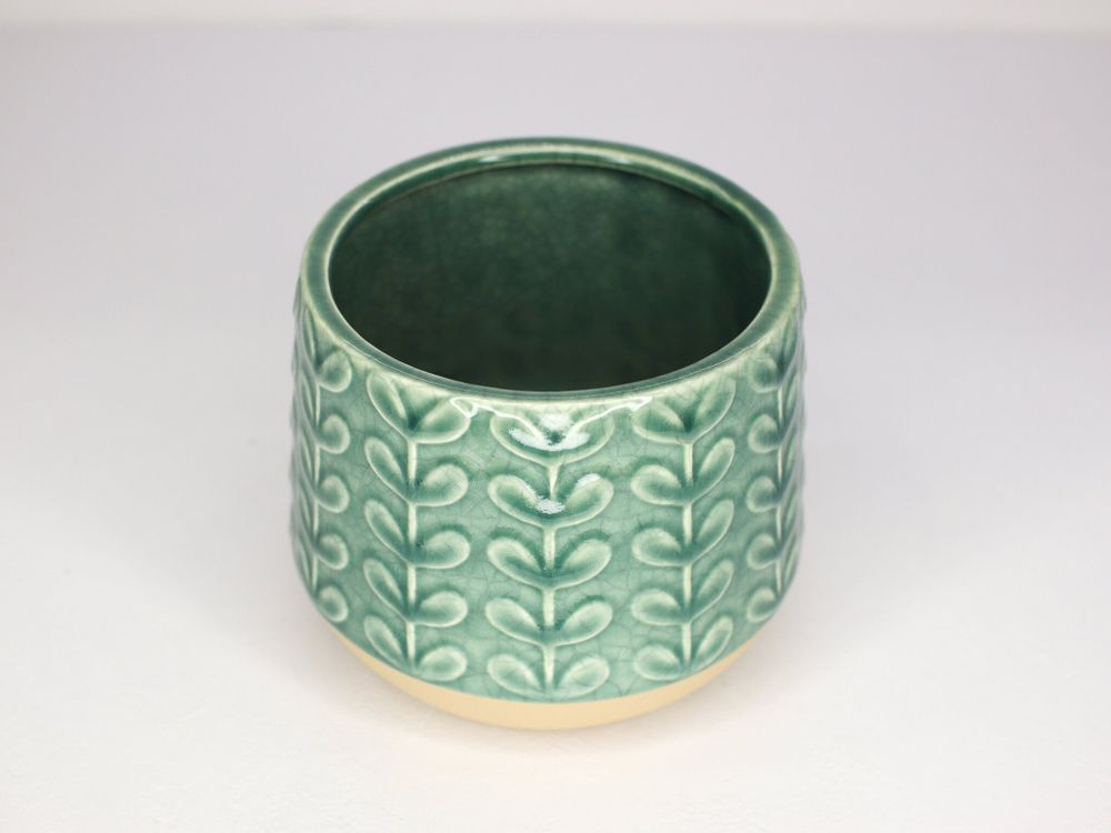 Ваза (14*14*11см) цв.зелёный GK-64892B