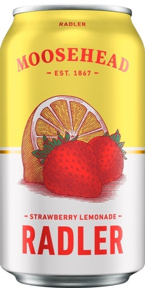 Пиво фруктовое Moosehead Strawberry Lemonade Radler 0.355 - 12 шт