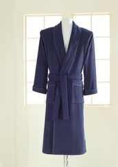 LORD  ЛОРД синий махровый мужской халат SOFT COTTON (Турция)
