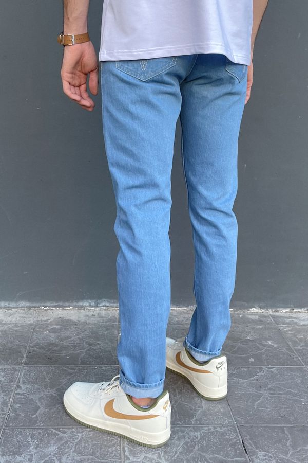 Джинсы Selvedge 1702 Tapered Sky-Wash мужские синие - фото 3