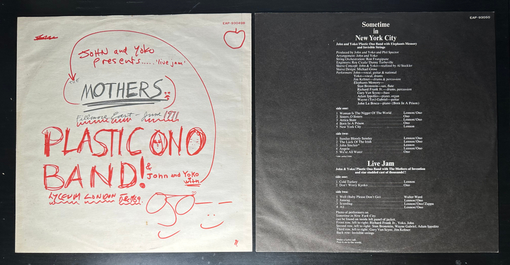 John & Yoko / Plastic Ono Band -  Some Time In New York City 2LP (Япония 1972г.)