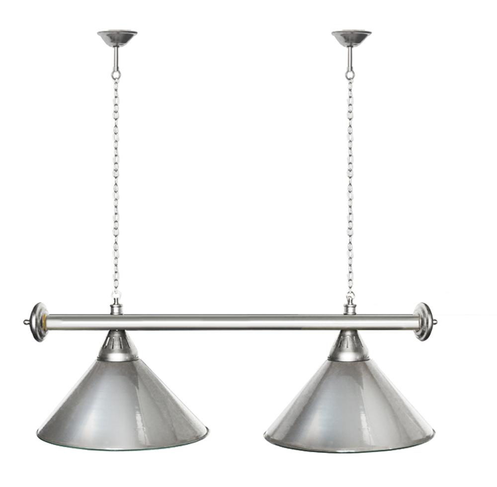 Лампа STARTBILLIARDS 2 пл. (плафоны зеленые,штанга зеленая,фурнитура золото)