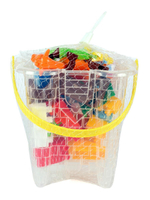 Конструктор в ведерке "Замок" BLOCKS. Артикул Арт.№076 (в наборе 76 деталей конструктора, ведро, кры