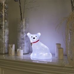 ULD-M3225-032-STA WHITE IP20 FOX Фигура светодиодная Лисенок. 33x25см. 32 светодиода. Белый свет. Провод прозрачный. TM Uniel