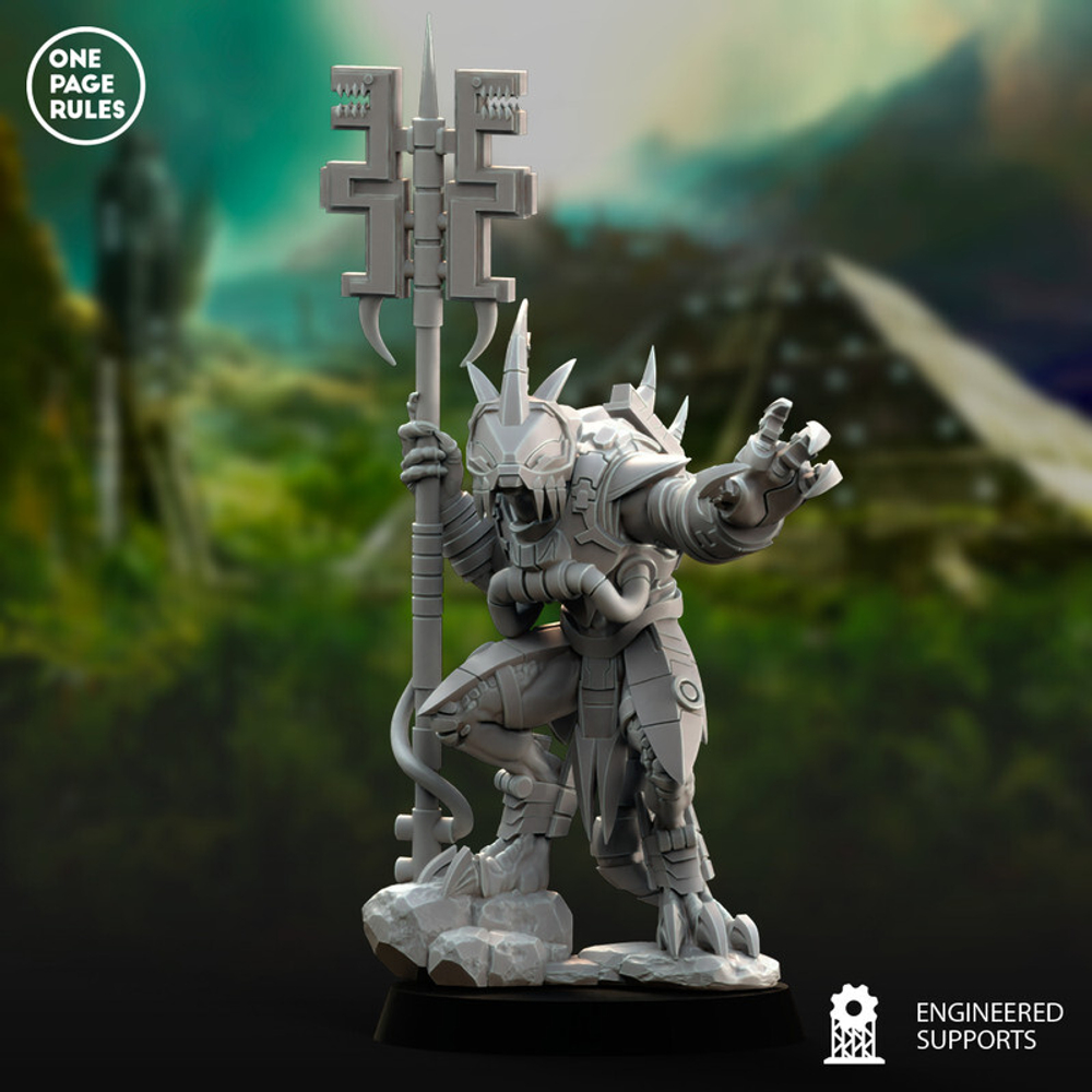 Grand Alliance Order Seraphon Skink Starpriest миниатюра для dnd, днд, pathfinder, фентези, Настольная игра, НРИ, Варгейм, РПГ