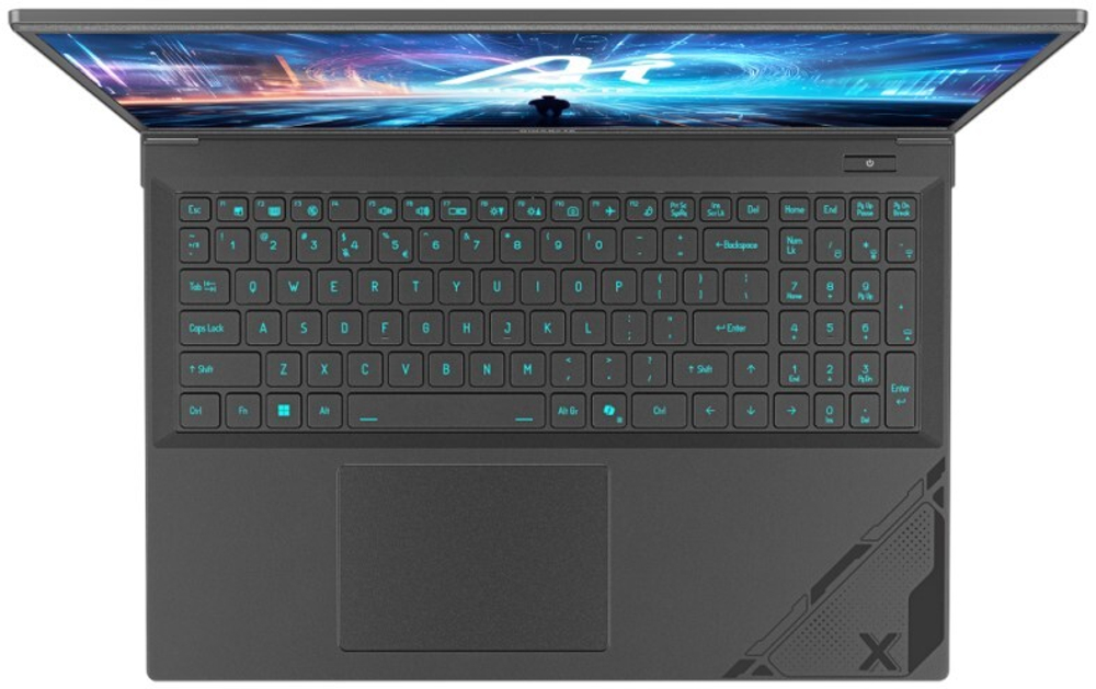 Ноутбук  GIGABYTE G6X 16 ", Core i7, 16 Гб RAM, 1 Тб SSD, GeForce RTX 4050, Серый