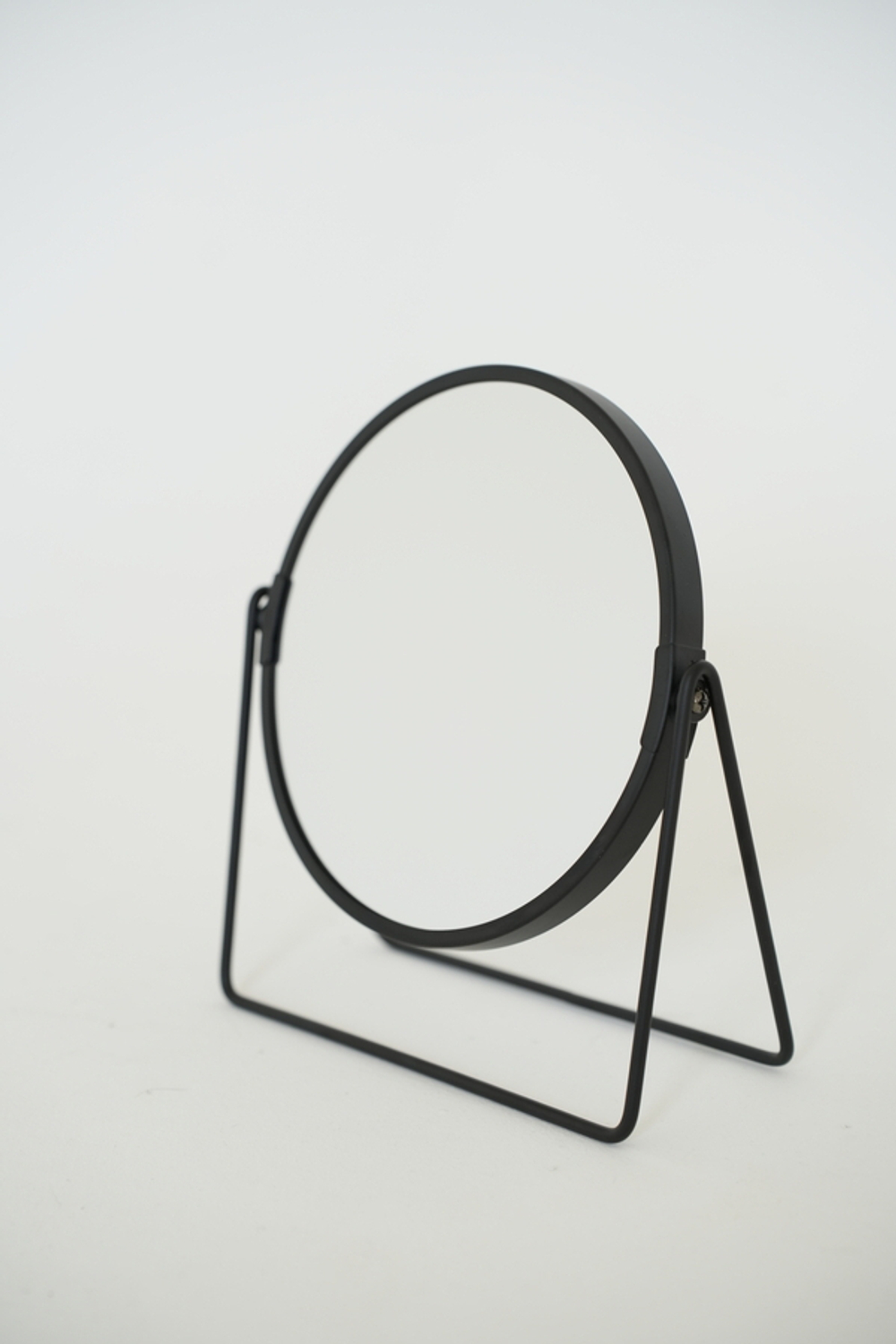 Косметическое зеркало ANVER HOME (увеличивающее), чёрный, 17.5 см