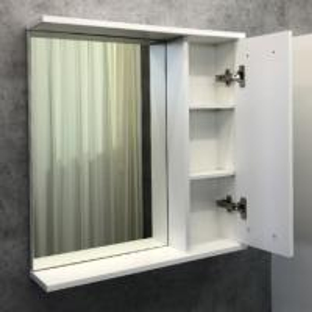 Зеркало-шкаф Comforty Модена М-60 белое матовое