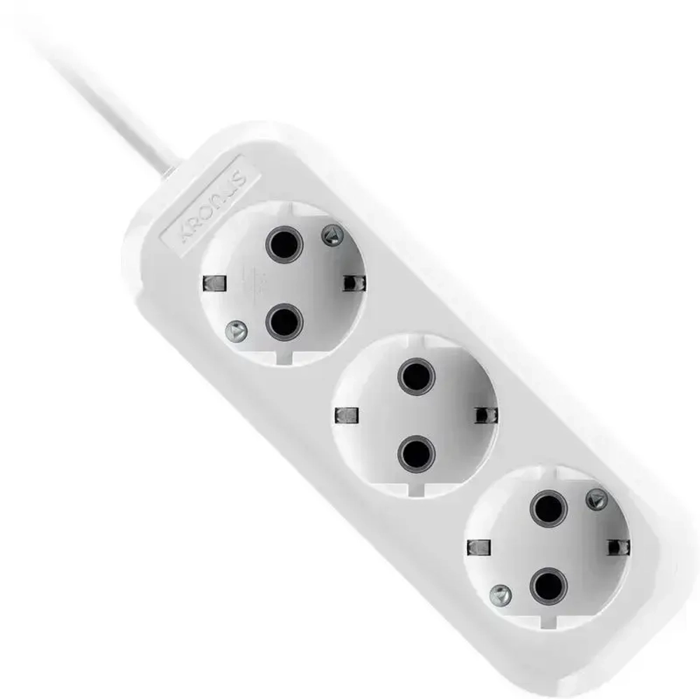 Kronus Удлинитель сетевой 10 м 3 розетки с заземлением