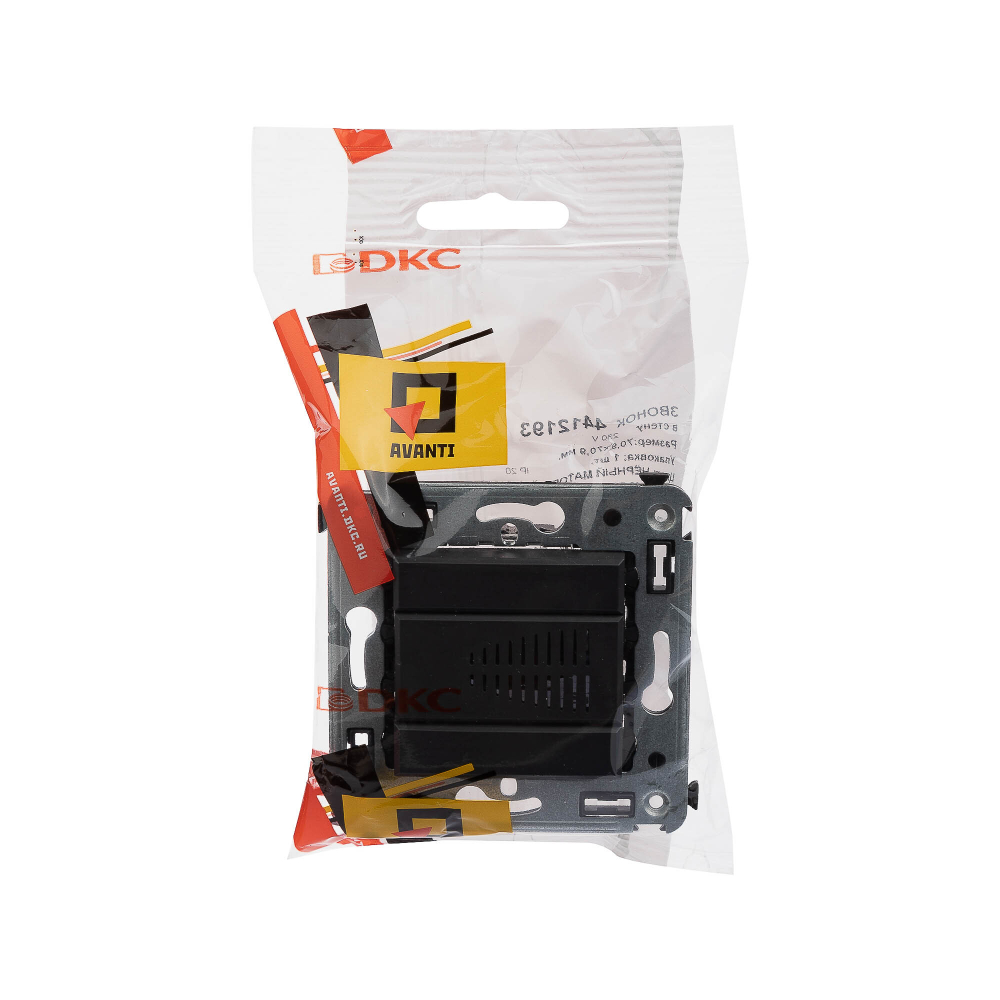 Звонок в стену, "Avanti", "Черный матовый"